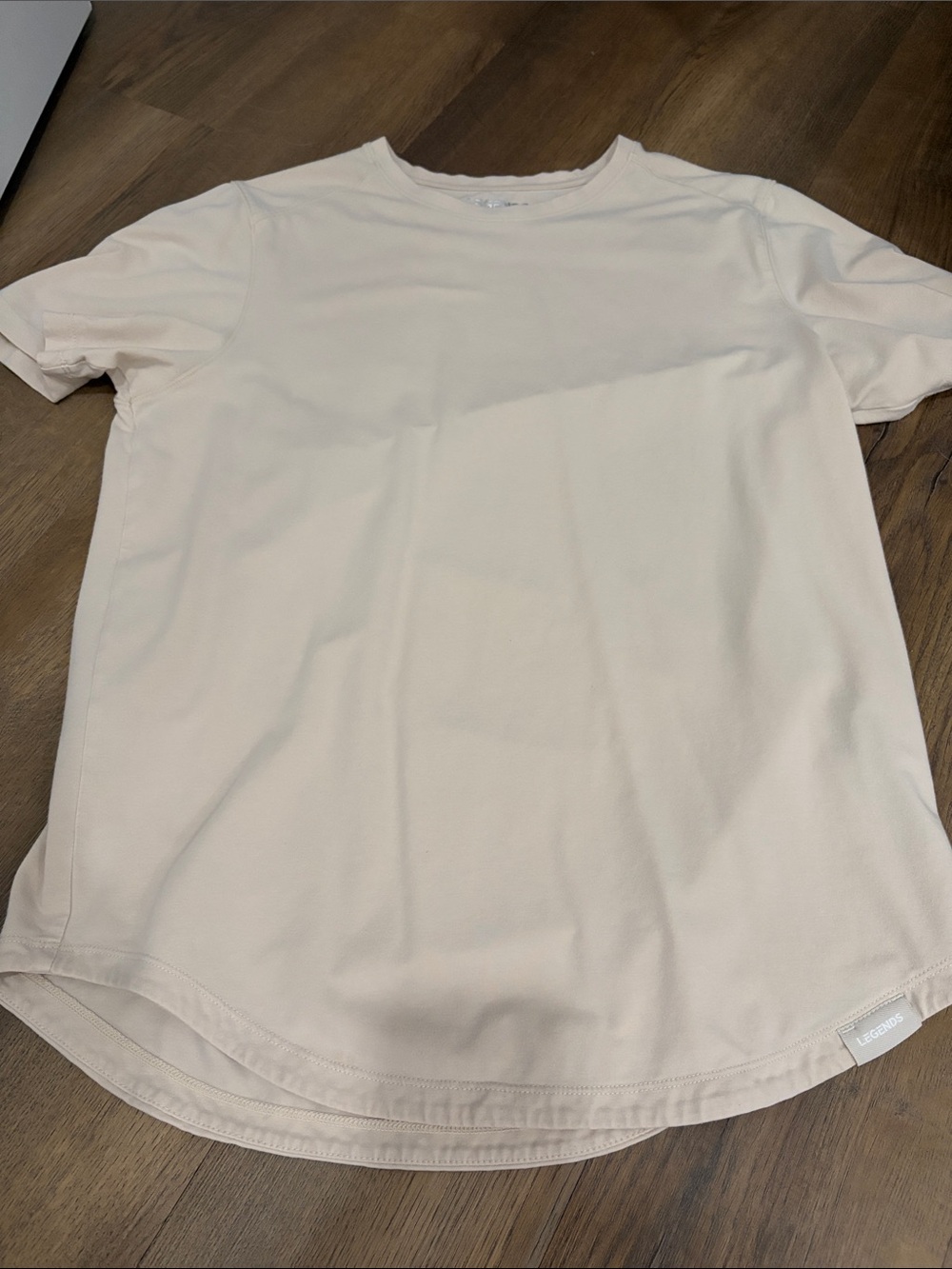 Legends Aviation Short Sleeve T with curved hem in Dune color
